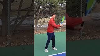 How To Get Ready For Backhand Shot #tennislesson #tennis