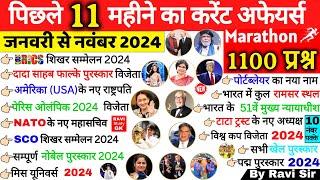 Last 11 Months Current Affairs 2024 | January 2024 To November 2024 | Important Current Affairs 2024