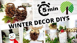 5 Minute Dollar Tree Winter Decor ️ -  Easy Hacks & DIY's Everyone can Make on a Budget ️