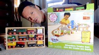 Generic Wooden Train Sets for Christmas Toys Spark Create Imagine Omni Unboxing Review Comparison