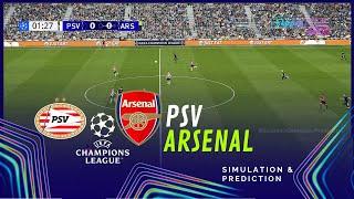 PSV vs ARSENAL Champions League 24 25 Simulation and Prediction