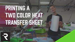 How to Screen Print: Printing Two Color Plastisol Heat Transfer Sheets