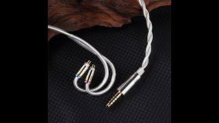 NiceHCK SnowCat HiFi IEM Earphone Cable - 6N OCC+6N Silver Plated OCC with MMCX/2Pin/QDC Connectors