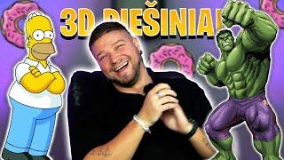 AR PAVYKS NUPIEŠTI 3D ANIMACINIUS VEIKĖJUS?