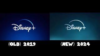 Disney+ Logo Intro (Old And New Comparison) (2019 / 2024)