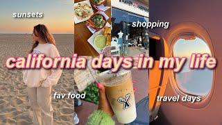 CALIFORNIA VLOG ️ shopping, sunset, coffee, food & more! | (days in my life travel vlog)