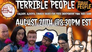 Terrible People (Calgary Alberta Based Punk Rock) Interview On 99.9 Punk World Radio FM