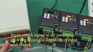 CNWeiKen Inverter 4-20MA signal debugging instructions