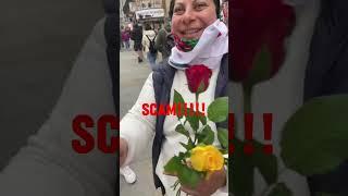 Flower Lady SCAM caught in Central London #shorts #scammer