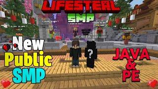  Join Best Lifesteal Public Smp Server For Minecraft  | Java + Pe | 24/7 Online | Anyone Can Play