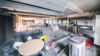 Construction time lapse: interior, revitalization & renovation of office buildings | Nuremberg