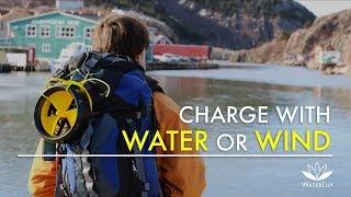 Charge with Water or Wind - WaterLily Turbine