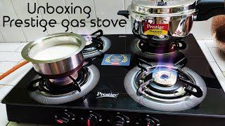 Prestige gas stove Unboxing || New Model Stove || Kondas Kitchen by Kumari