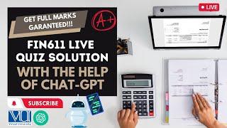 FIN611 LIVE VU QUIZ 1| Get Full Marks Guaranteed ️ |  Hack  Quiz Firewall | Virtual University 