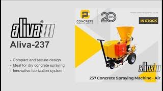 CPENZ Aliva 237 Concrete Spraying Machine video