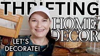 Home decor thrifting haul & HOW I DECORATE WITH THRIFT FINDS!