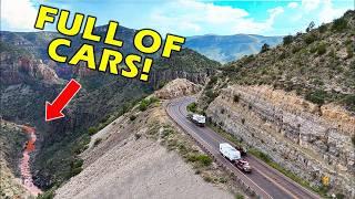 MOST TERRIFYING ROAD IN ARIZONA? The Salt River Canyon Scenic Drive - 60 Year Old Car Wreck Found!