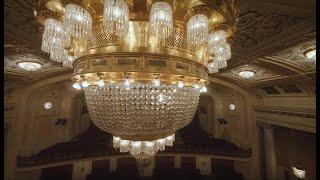 »Lusterreinigung im Großen Saal« |  Wiener Konzerthaus