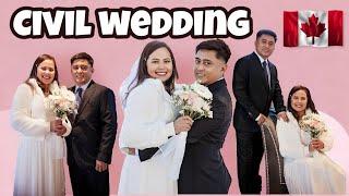 OUR CIVIL WEDDING CEREMONY| RAW VIDEO| BUHAY CANADA| PINOY SA CANADA 