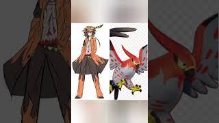 pokems turn into humans#pokemon