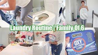 EXTREME LAUNDRY MOTIVATION | ALL DAY LAUNDRY ROUTINE FOR FAMILY OF 6 | LAUNDRY ROUTINE 2022