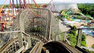 Viper front seat on-ride HD POV Six Flags Great America