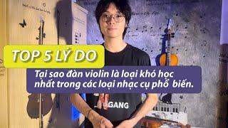 TOP 5 LÝ DO TẠI SAO ĐÀN VIOLIN LÀ LOẠI NHẠC CỤ PHỔ BIẾN KHÓ HỌC NHẤT.