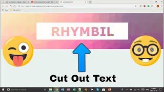 How to make a cutout TEXT in HTML