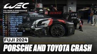 Porsche And Toyota Crash  I 2024 6 Hours of Fuji I FIA WEC