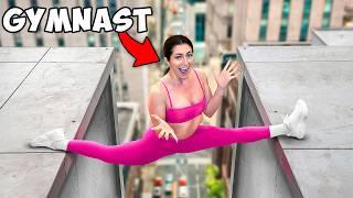 Gymnast Tries Parkour!