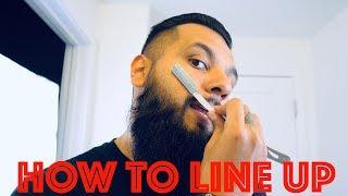 HOW TO LINE UP BEARD WITH A STRAIGHT RAZOR