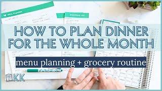 How to Plan a Menu for the Whole Month My Grocery Routine for Efficient Meal Plans and Grocery Lists