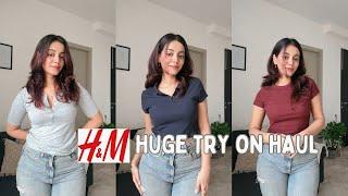 Huge H&M try on haul | Everyday wear tops for college, linen pants, linen shirt, co-ord sets & more