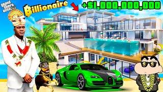 Shinchan Collecting $1,000,000 SUPER Car TO win RACE In GTA5 || SumitOP