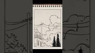 Requested Easy Scenery Sketches....#aesthetic #sketch #easy #drawingideas #scenery