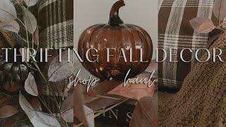 THRIFTING FOR FALL DECOR |  thrifted fall decor haul