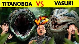 TITANOBOA x VASUKI - QUEM VENCERIA?? As MAIORES COBRAS do Mundo!! ft @biologohenriqueoficial