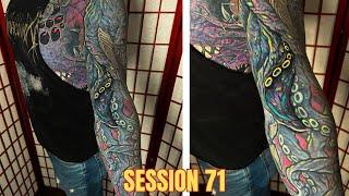 Session 71 Color on black sleeve  #ink #inked #tattoo