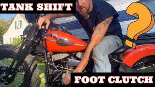 HOW TO TANK SHIFT & FOOT CLUTCH A VINTAGE HARLEY