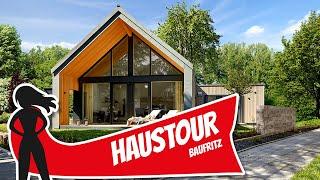 Haustour: Barrierefreier Bungalow - Neues wohngesundes Fertighaus von Baufritz | Hausbau Helden