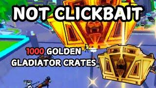 1000 GLADIATOR CRATES OPENED IN TOILET TOWER DEFENSE