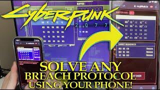 Instantly Solve Breach Protocol with your PHONE! Cyberpunk 2077 Hacking App(NEVER fail a hack again)