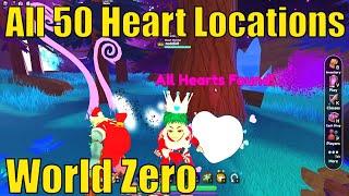 All 50 Heart Locations in World Zero | ALL 10 WORLDS | Heart Hunter Title