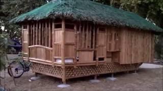 Bamboo-Nipa Hut (Bahay Kubo) for Low Cost Housing in Philippines