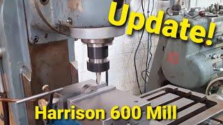 Harrison Milling Machine update It's Alive! Setup Cutting chips too!