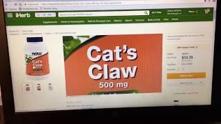 iHerb | STRESS FREE снятие стресса | КОШАЧИЙ КОГОТЬ Cat's Claw