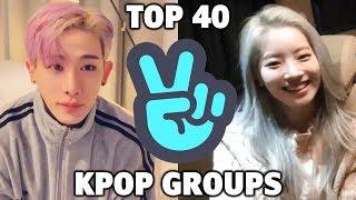 [TOP 40] Most Popular KPOP Groups on V LIVE (October 2019 Week 2)