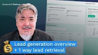 Swapcard Features ️ Lead Generation Overview and One-way Lead Retrieval