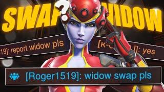 "Widowmaker pls swap or report"