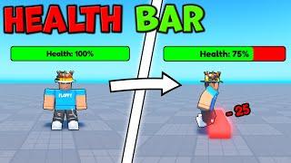 How to make a HEALTH BAR | Roblox Studio